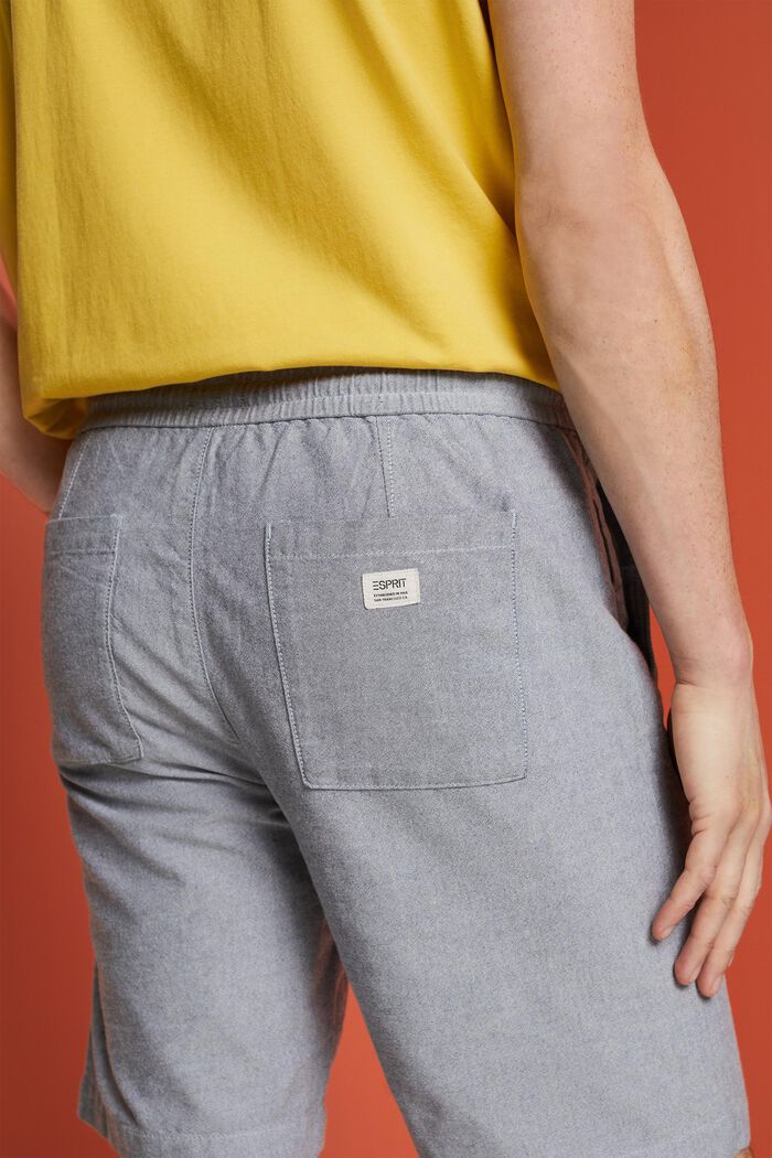 Pull-on twill shorts, 100% cotton, NAVY, detail image number 4
