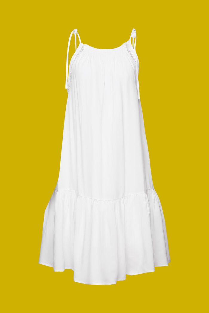 Strappy dress with smock, WHITE, detail image number 6