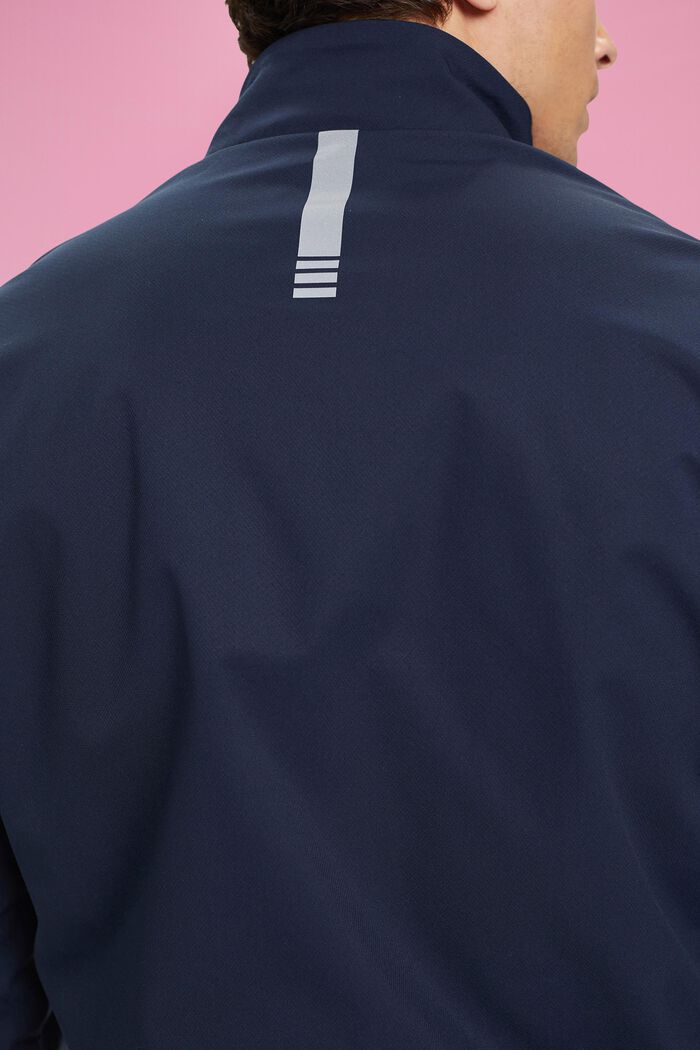 Herringbone softshell jacket, NAVY, detail image number 4