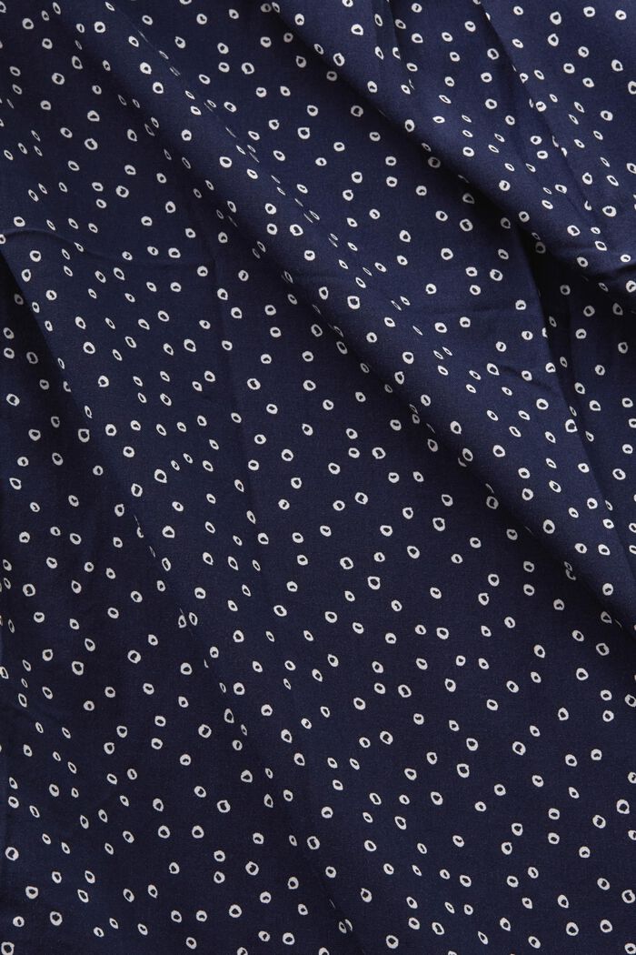 Henley blouse made of LENZING™ ECOVERO™, NEW NAVY, detail image number 4