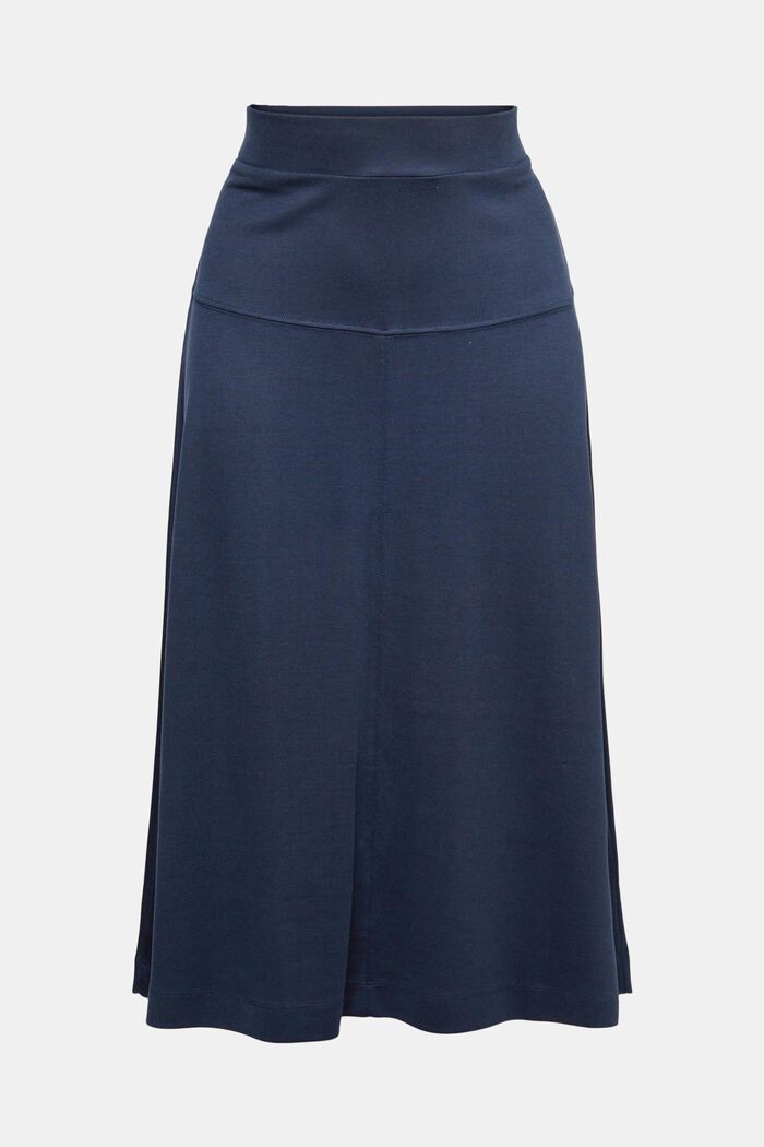 Jersey midi skirt, NAVY, detail image number 5