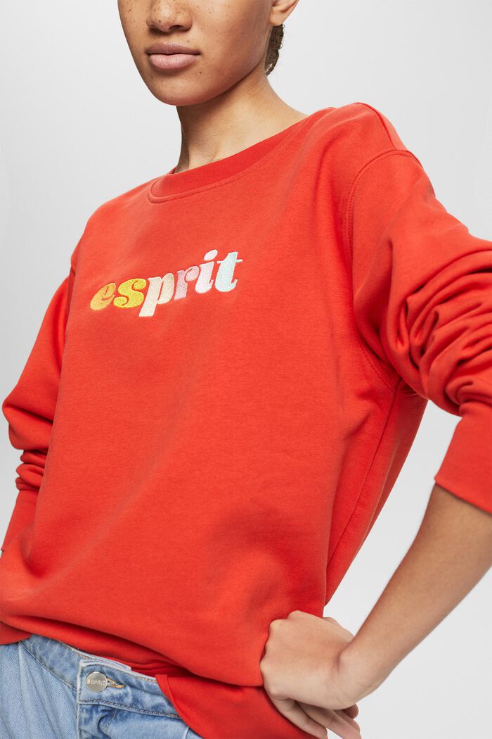 ESPRIT - Sweatshirt with a colourful embroidered logo at our online shop