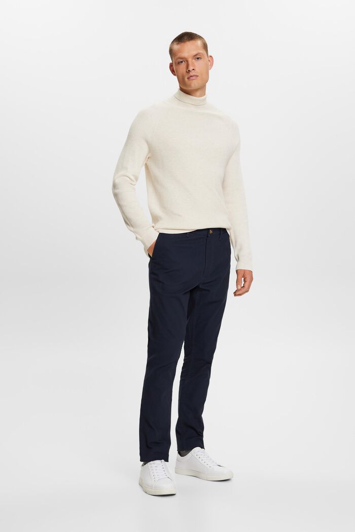 Chino trousers, stretch cotton, NAVY, detail image number 5