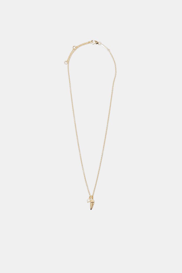 Ocean Pendant Necklace, GOLD, detail image number 0
