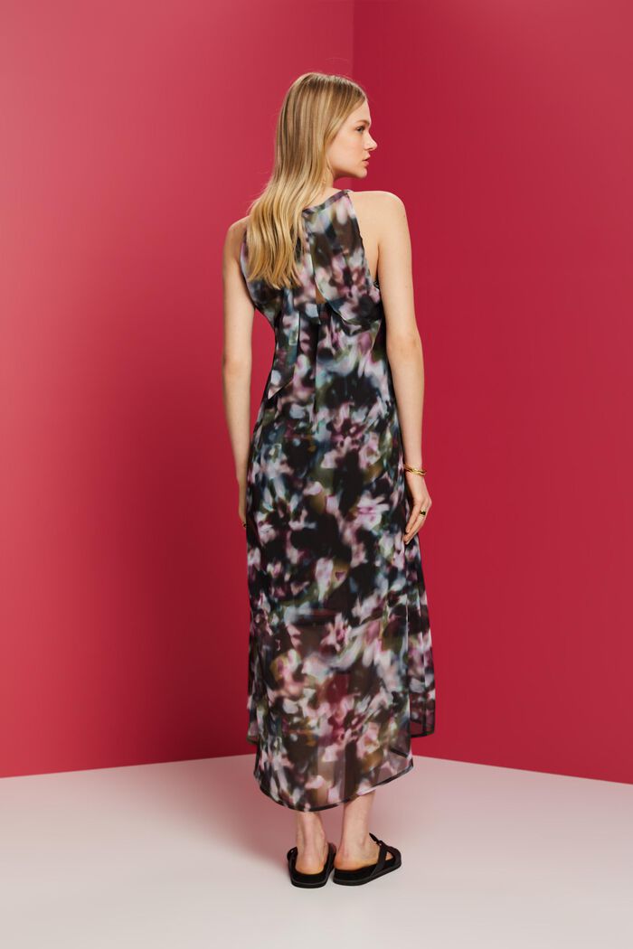 ESPRIT - Recycled: patterned chiffon midi dress at our online shop