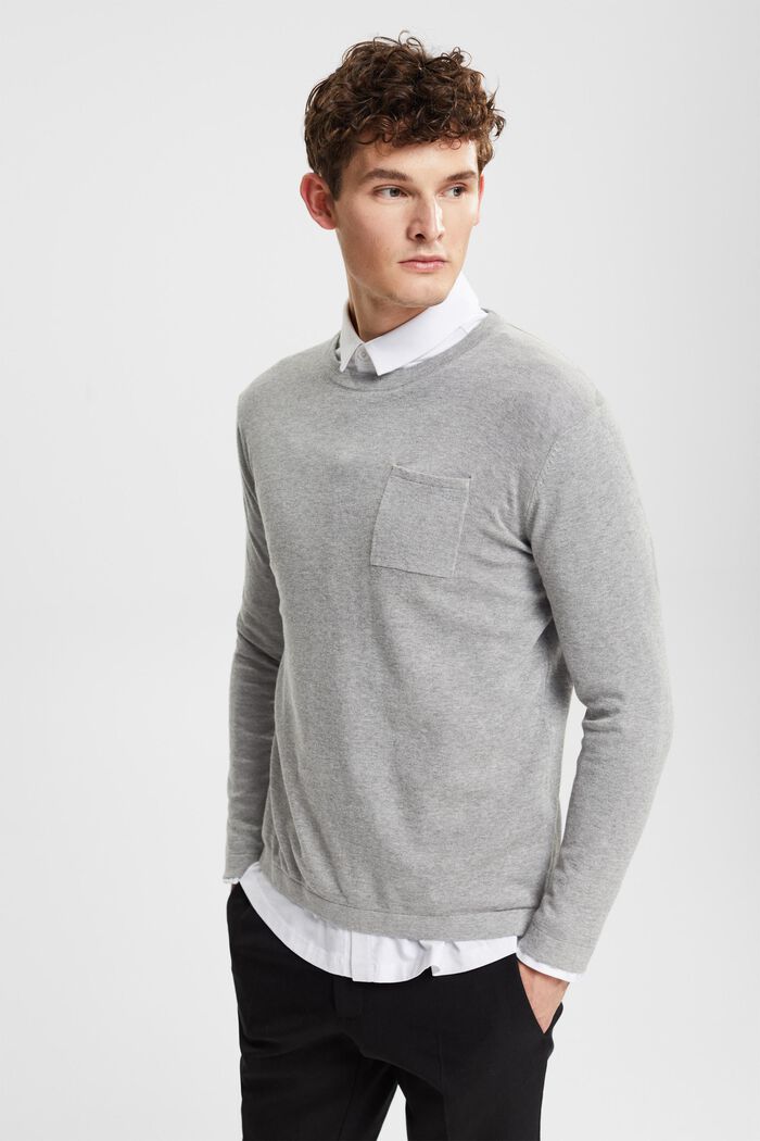 jumper with a breast pocket