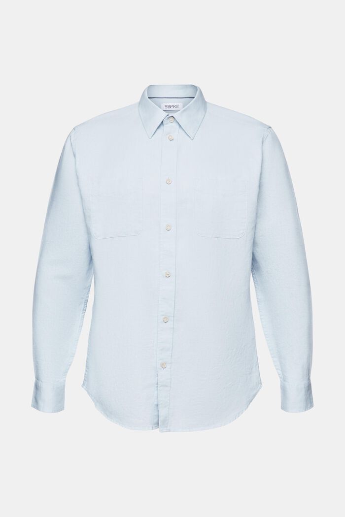 Long-Sleeve Shirt, LIGHT BLUE, detail image number 6