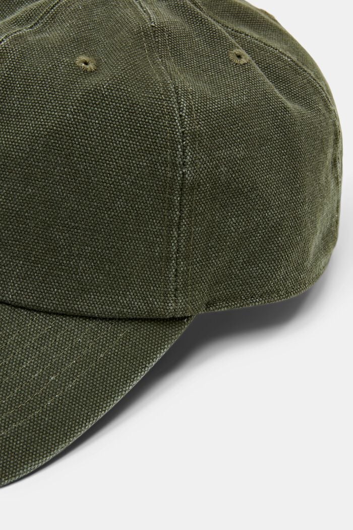 Canvas baseball cap, KHAKI GREEN, detail image number 1