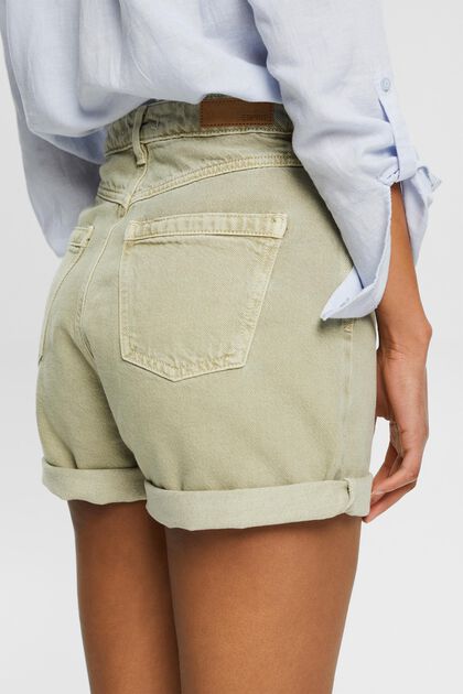 Shorts with distressed effects