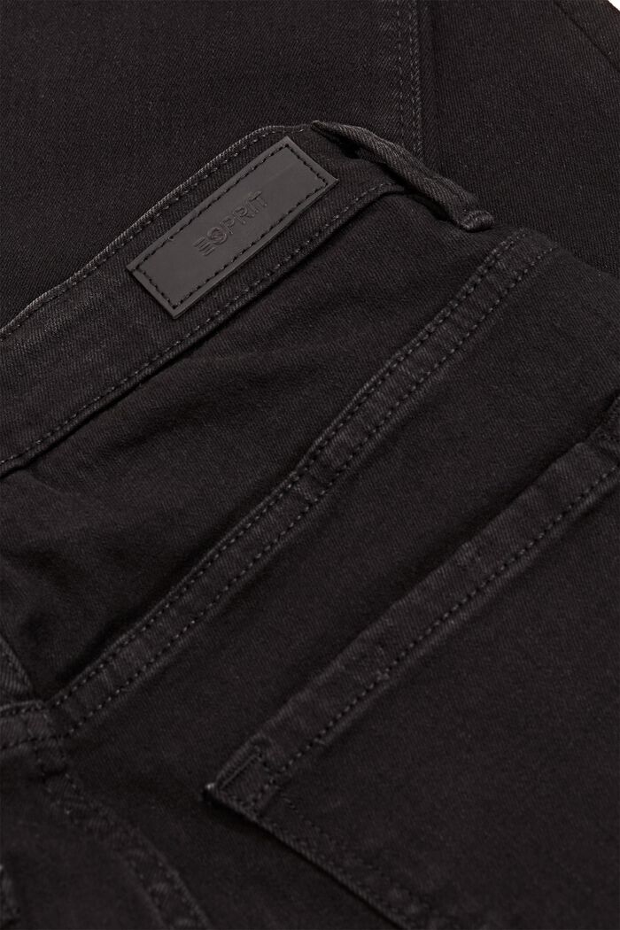 Recycled: Shaping jeans made of organic cotton, BLACK RINSE, detail image number 5