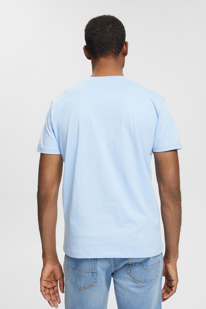 Jersey T-shirt with a logo print, LIGHT BLUE, detail image number 3