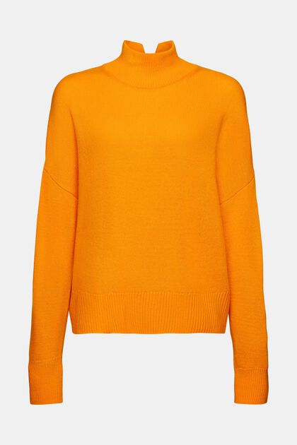 Wool-Blend Mockneck Sweater