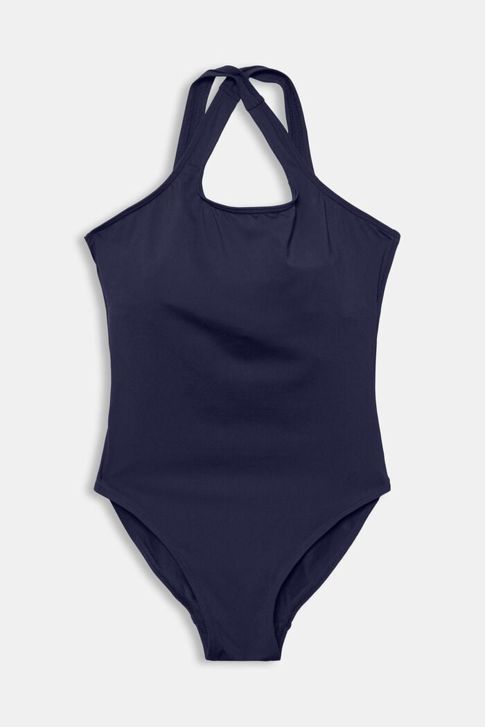 Made of recycled material: unpadded swimsuit, NAVY, detail image number 2