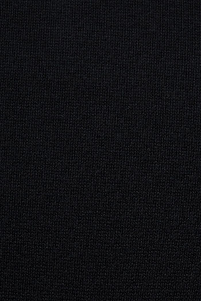 Turtleneck Knit Mini Dress, BLACK, detail image number 5