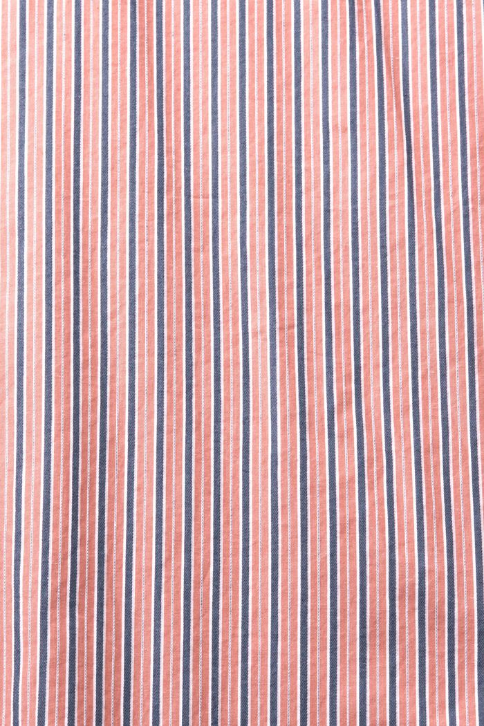 Striped shirt, 100% cotton, CORAL RED, detail image number 5