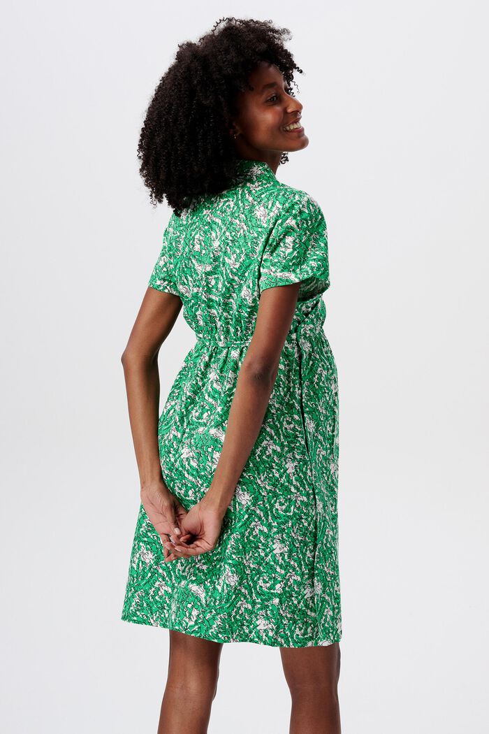 MATERNITY Wrap-Over Shirt Dress, BRIGHT GREEN, detail image number 3