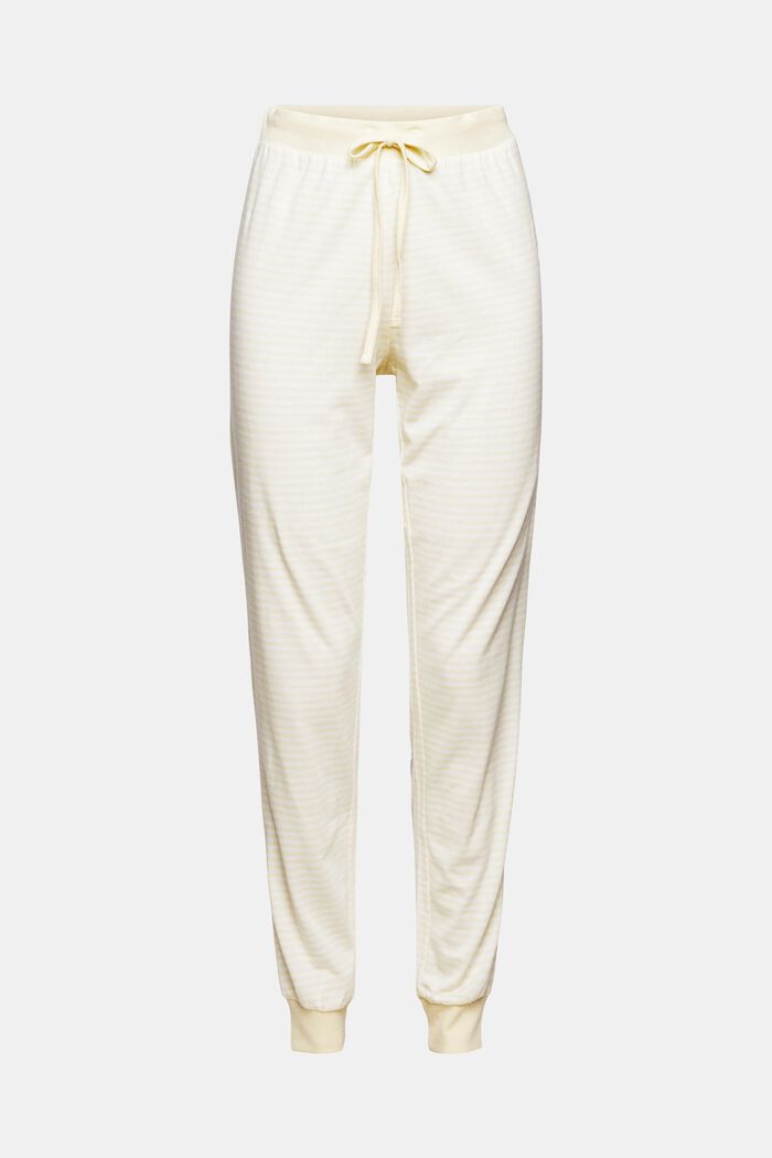 Jersey pyjama bottoms, organic cotton blend, NEW PASTEL YELLOW, detail image number 5