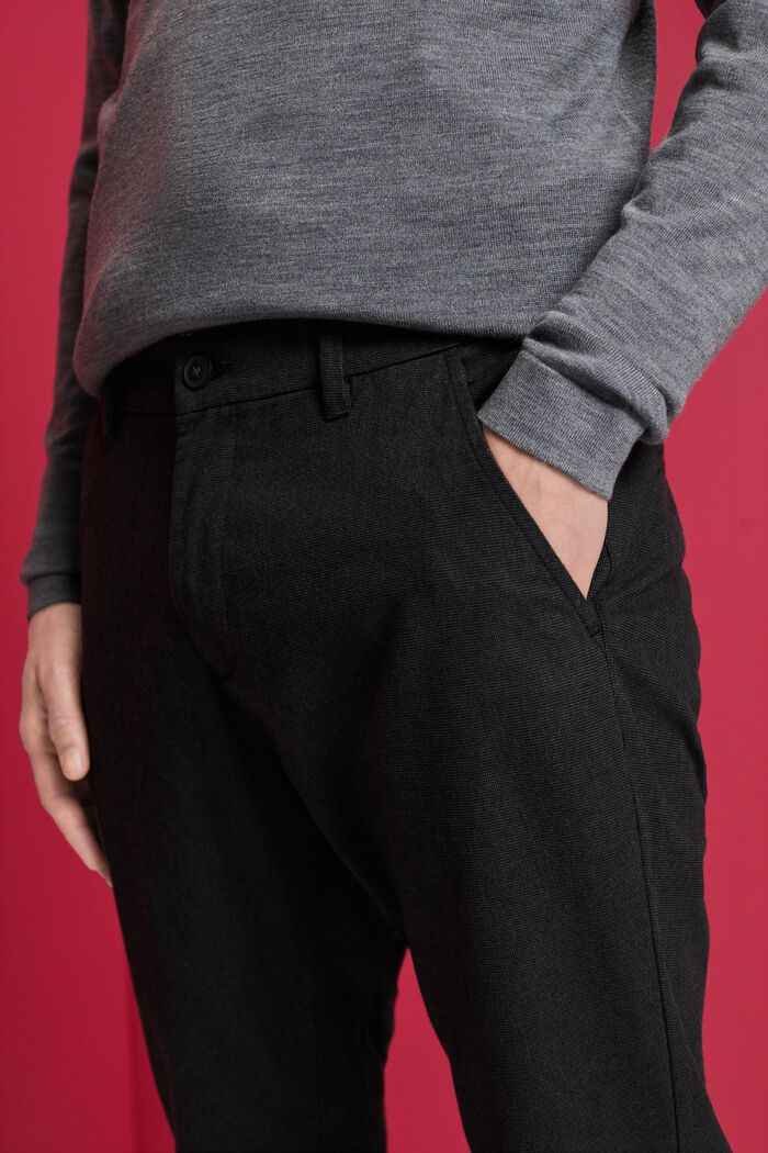 Brushed chino trousers, ANTHRACITE, detail image number 2