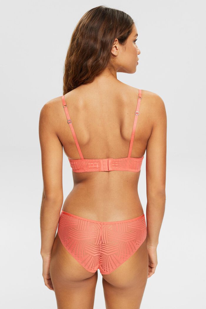 Underwired, padded bra, CORAL, detail image number 2