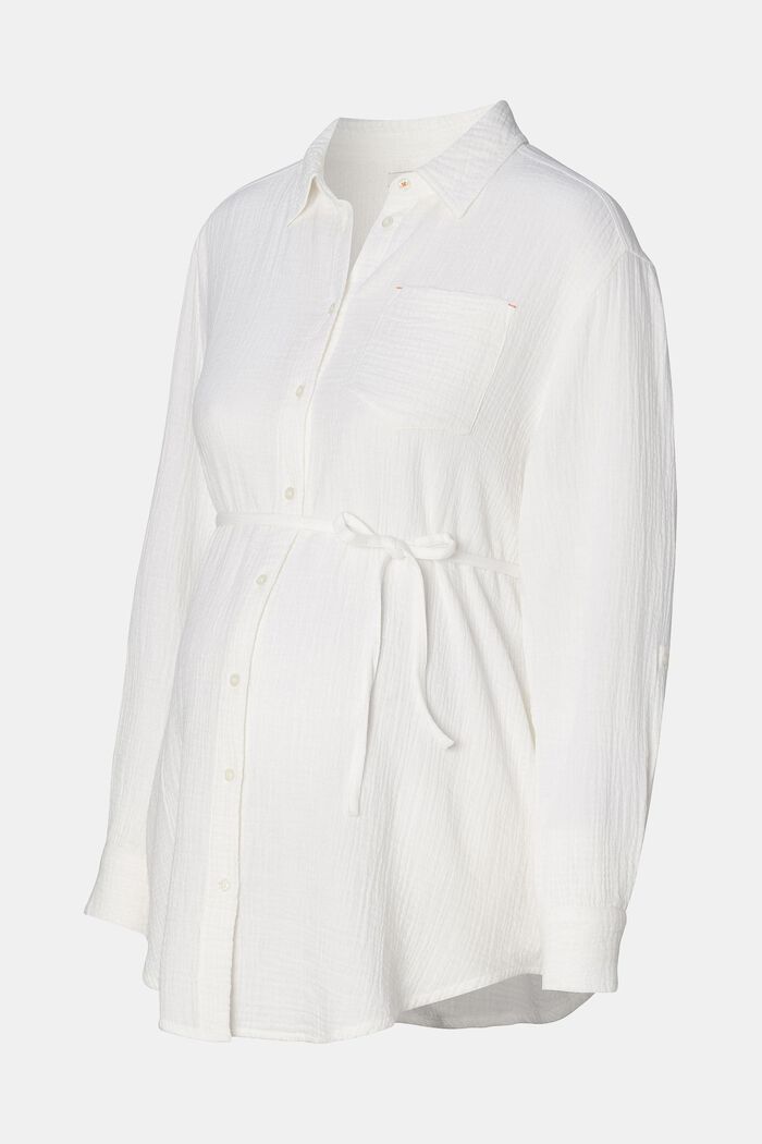 MATERNITY Long-Sleeve Blouse, BRIGHT WHITE, detail image number 5