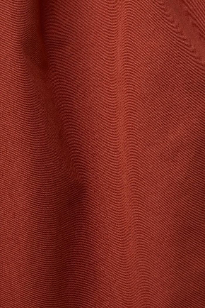 Cropped chino trousers, RUST BROWN, detail image number 6