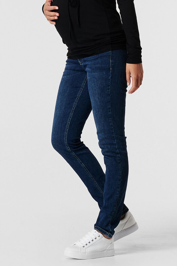 Stretch jeans with an over-bump waistband, MEDIUM WASHED, detail image number 3