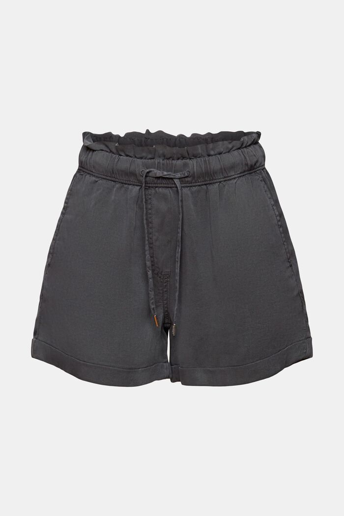 Twill Pull-On Shorts, ANTHRACITE, detail image number 6