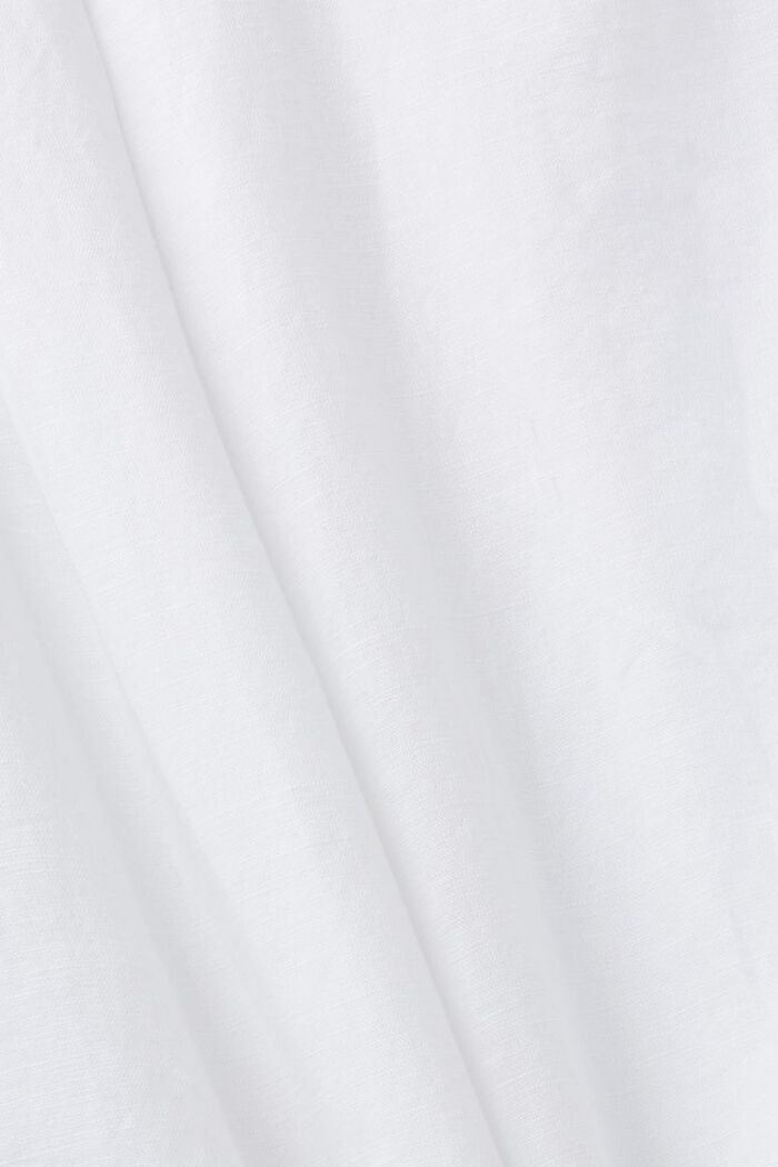 Linen-Cotton Shirt, WHITE, detail image number 5