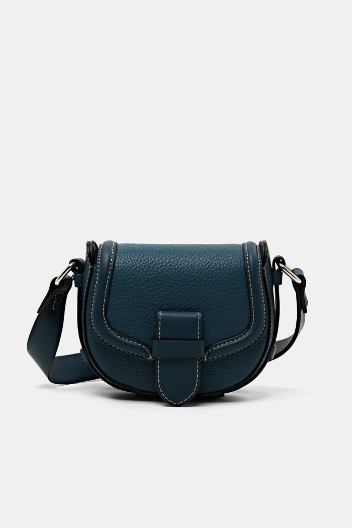 Faux leather cross body bag, TEAL GREEN, detail image number 0