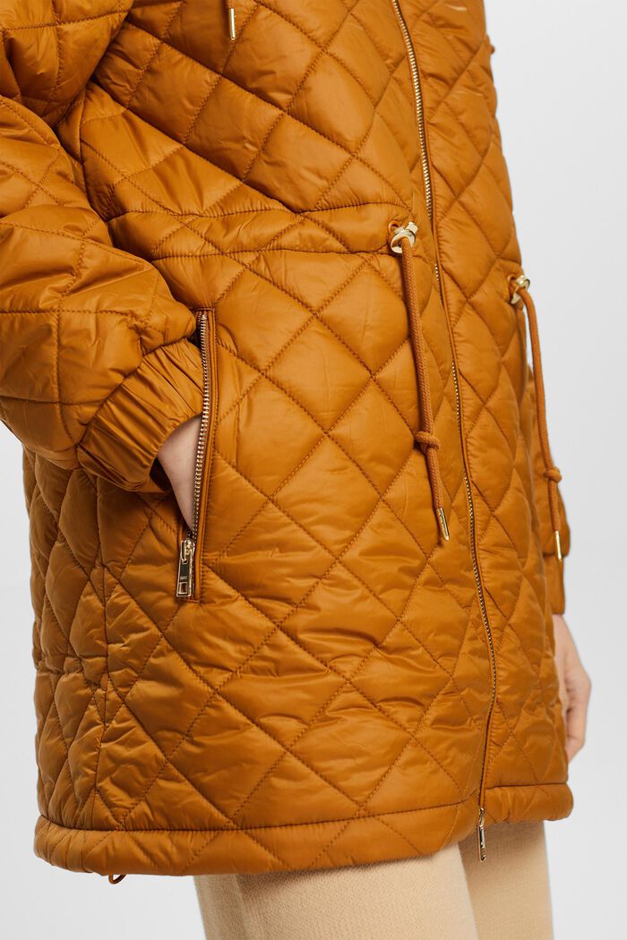 Lightweight quilted jacket, CARAMEL, detail image number 4