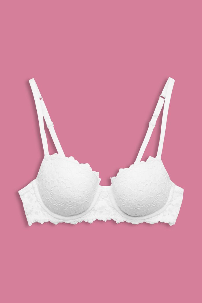 ESPRIT - Padded underwire lace bra at our online shop
