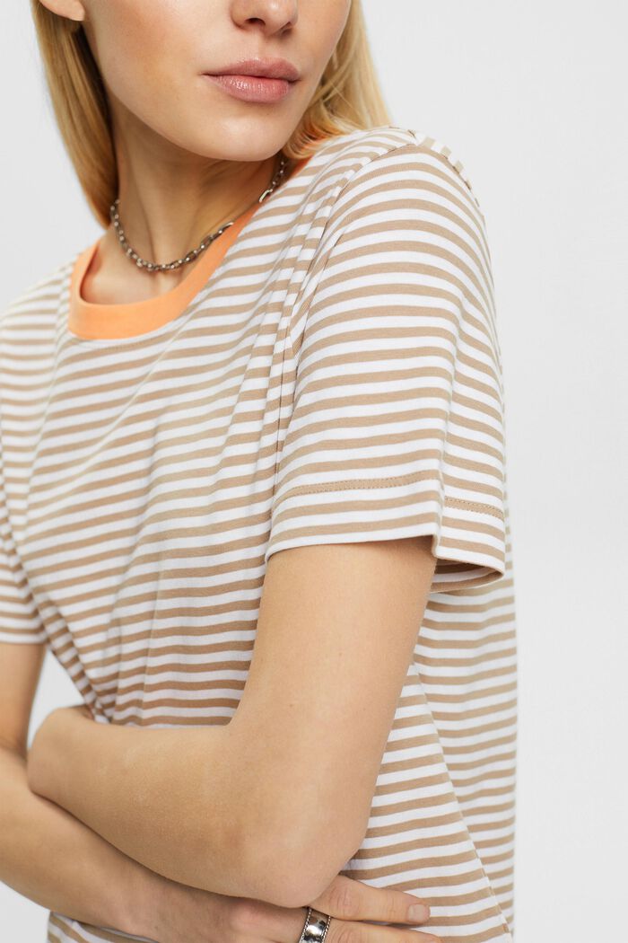 Striped t-shirt, TAUPE, detail image number 2