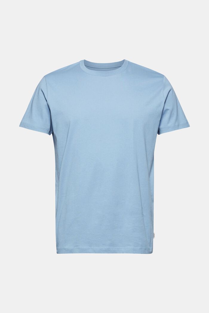Jersey T-shirt made of 100% organic cotton, GREY BLUE, detail image number 0