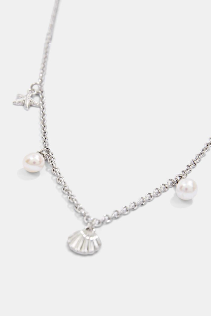 Necklace with nautical charms, SILVER, detail image number 2