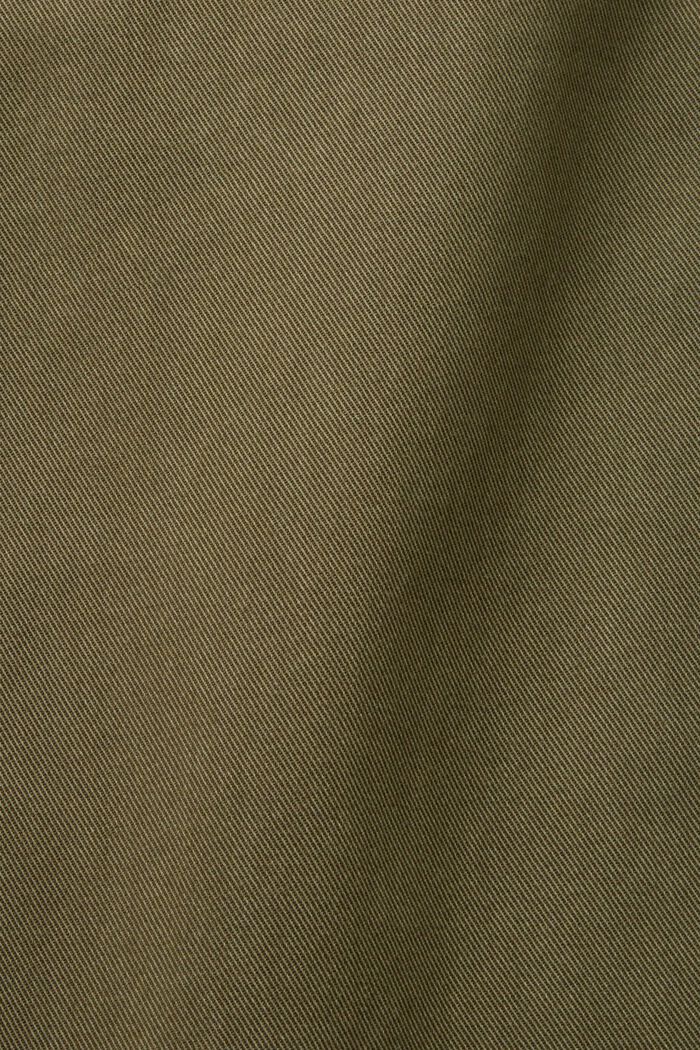 High-rise sporty twill trousers, KHAKI GREEN, detail image number 6