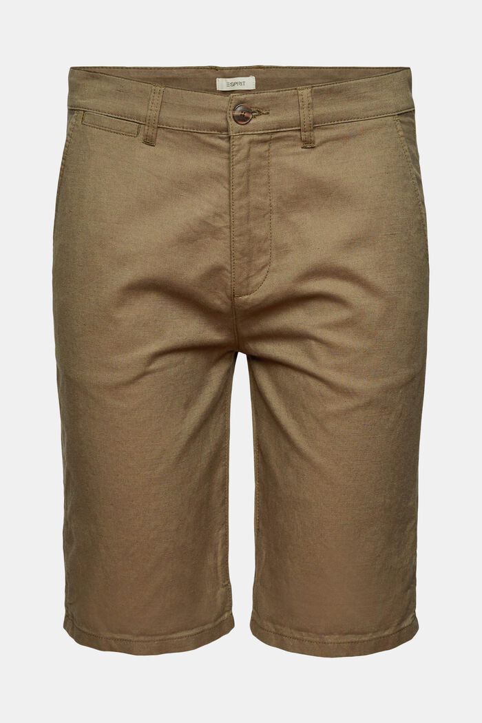 Blended linen shorts