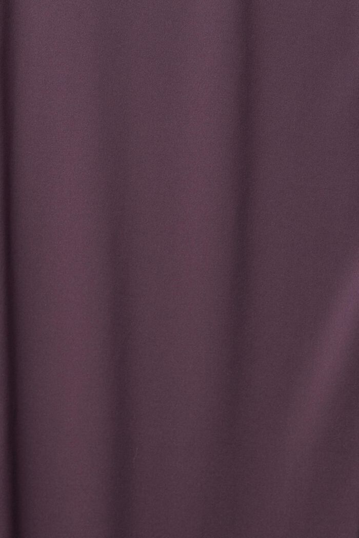 Flared jersey joggers with E-DRY, AUBERGINE, detail image number 1