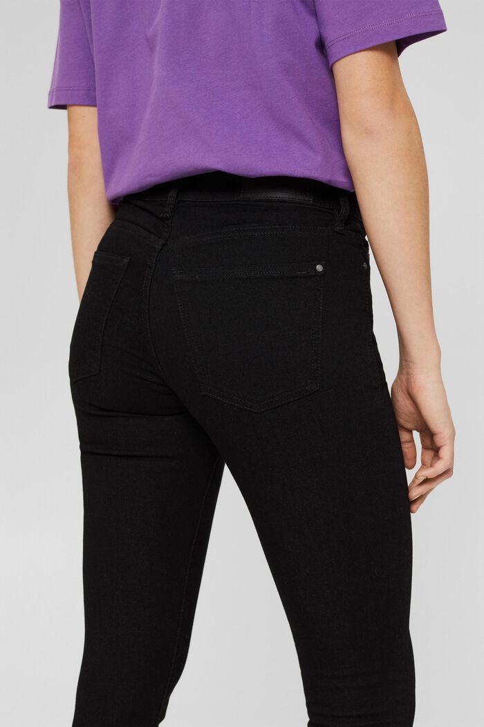 Stretch jeans made of blended organic cotton, BLACK RINSE, detail image number 1