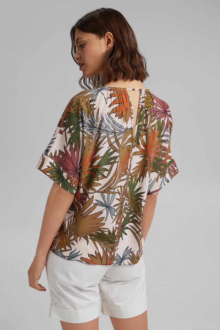 Print blouse made of viscose/crêpe, LIGHT PINK, detail image number 3