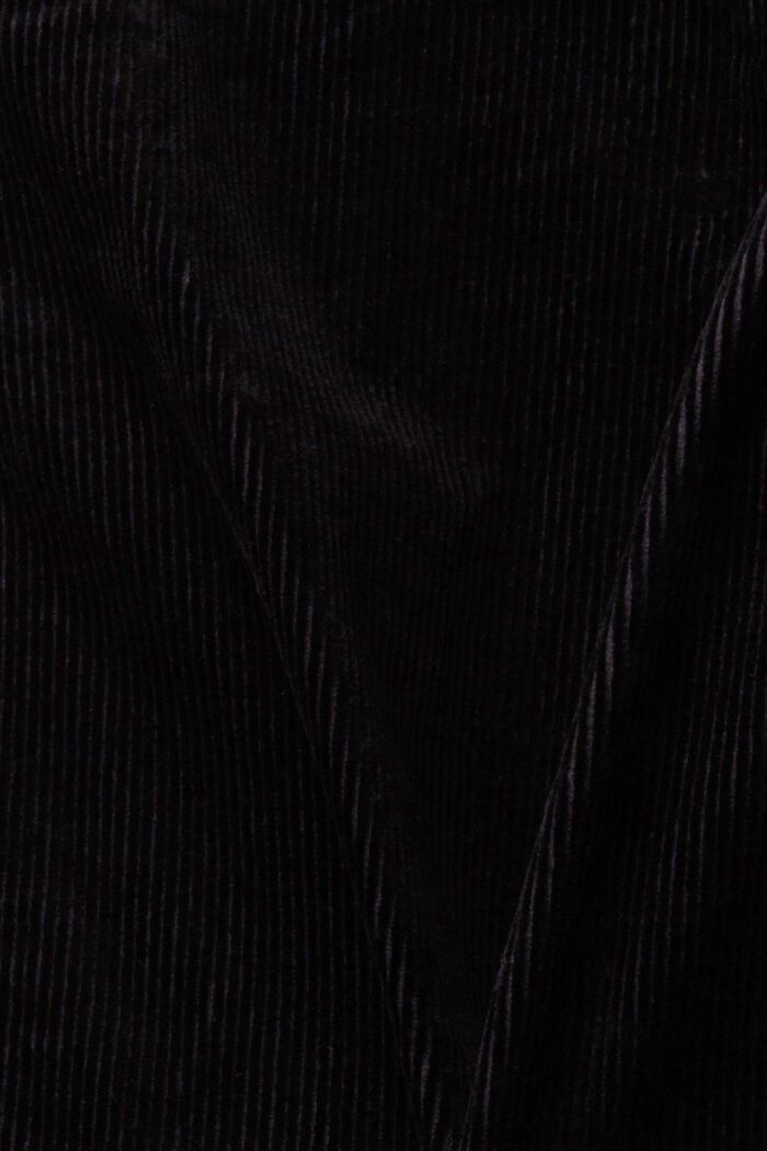 Mid-rise corduroy trousers, BLACK, detail image number 6