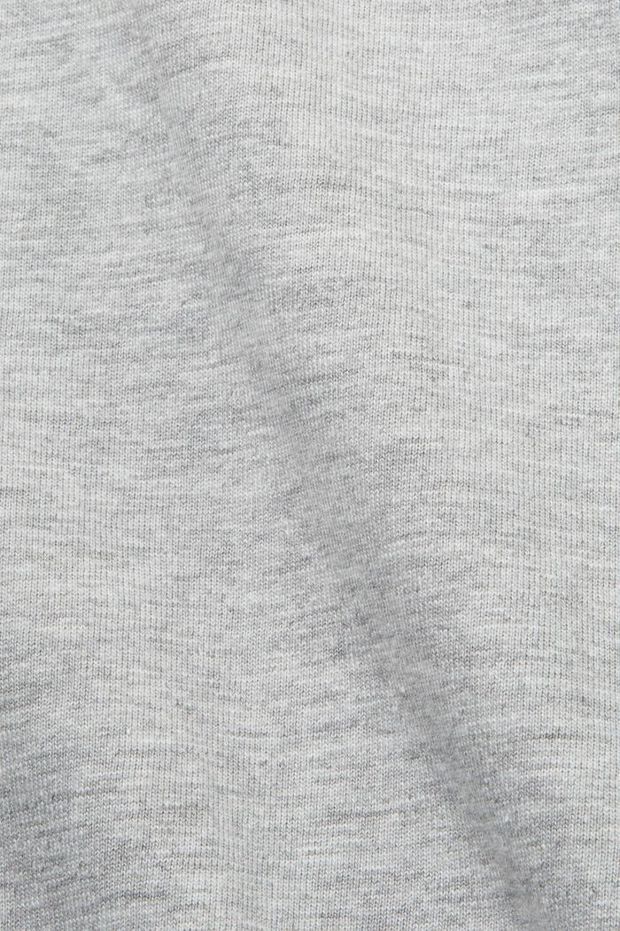 Printed slub jersey t-shirt, LIGHT GREY, detail image number 5