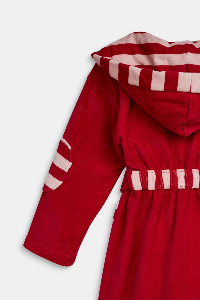 Children’s bathrobe in 100% cotton, RASPBERRY, detail image number 2