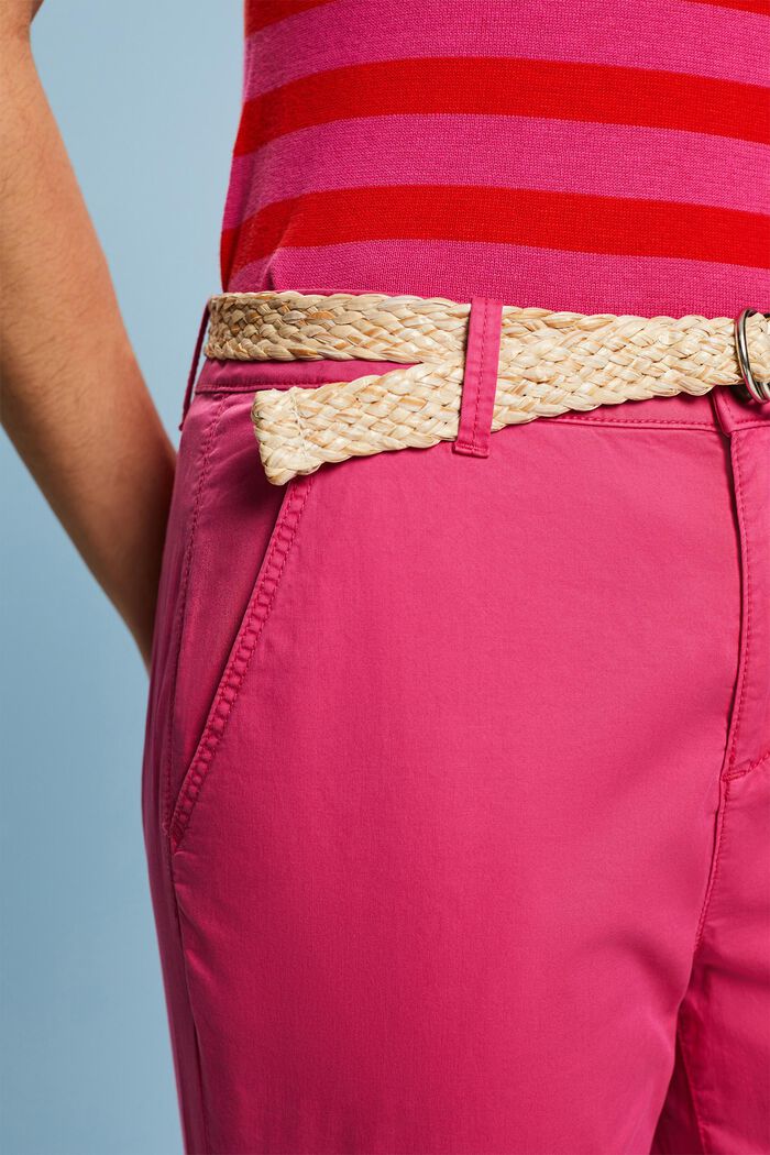 Belted Chino, PINK FUCHSIA, detail image number 4