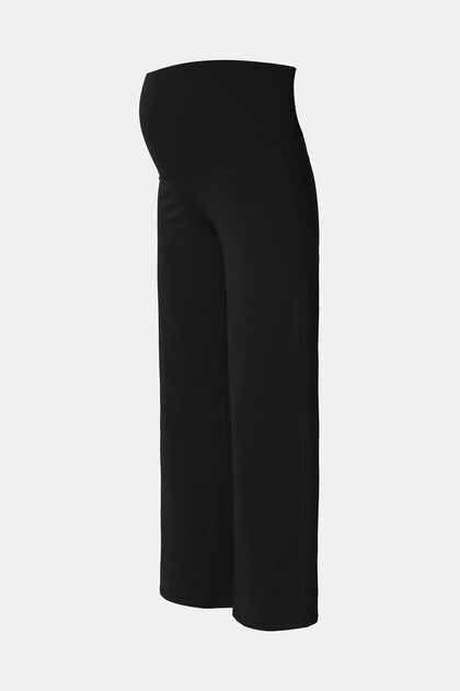 Over-the-bump jersey trousers, organic cotton
