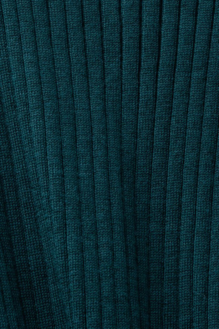 Super Fine Merino Wool Sleeveless Sweater, EMERALD GREEN, detail image number 5