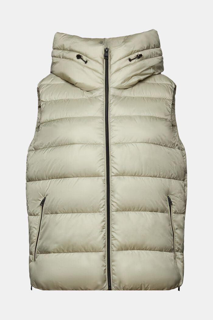 Quilted Puffer Vest, DUSTY GREEN, detail image number 6