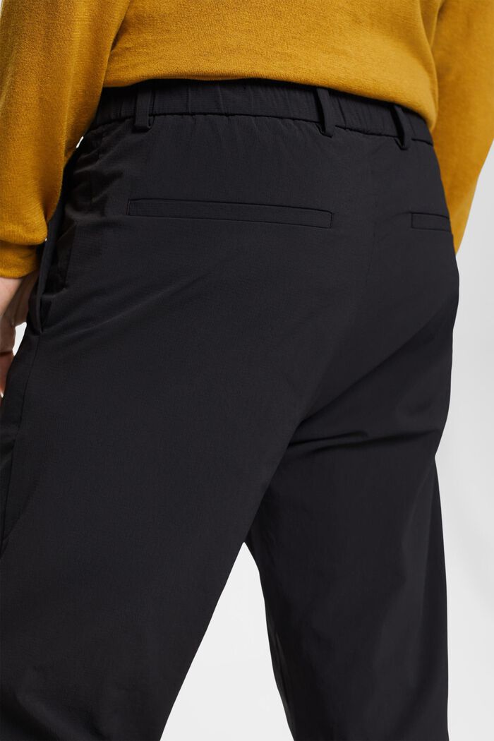 Waffle texture joggers, BLACK, detail image number 4