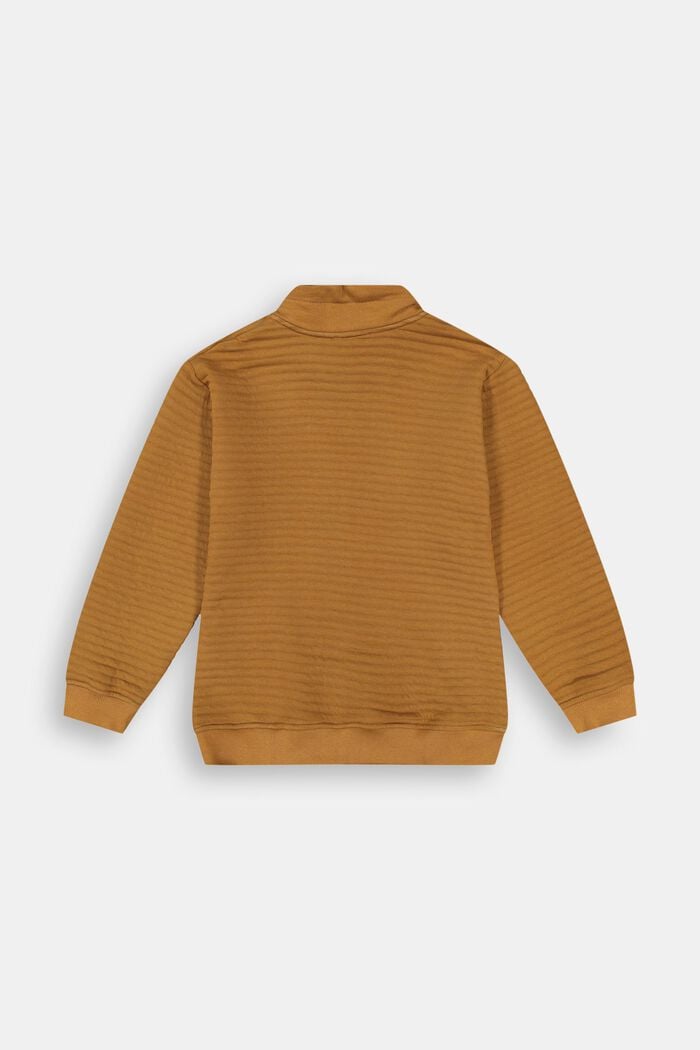 Zip-up sweatshirt in blended cotton
