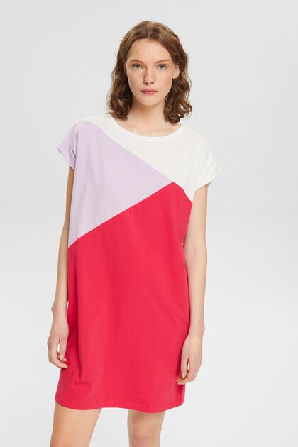 Cotton nightdress with block print