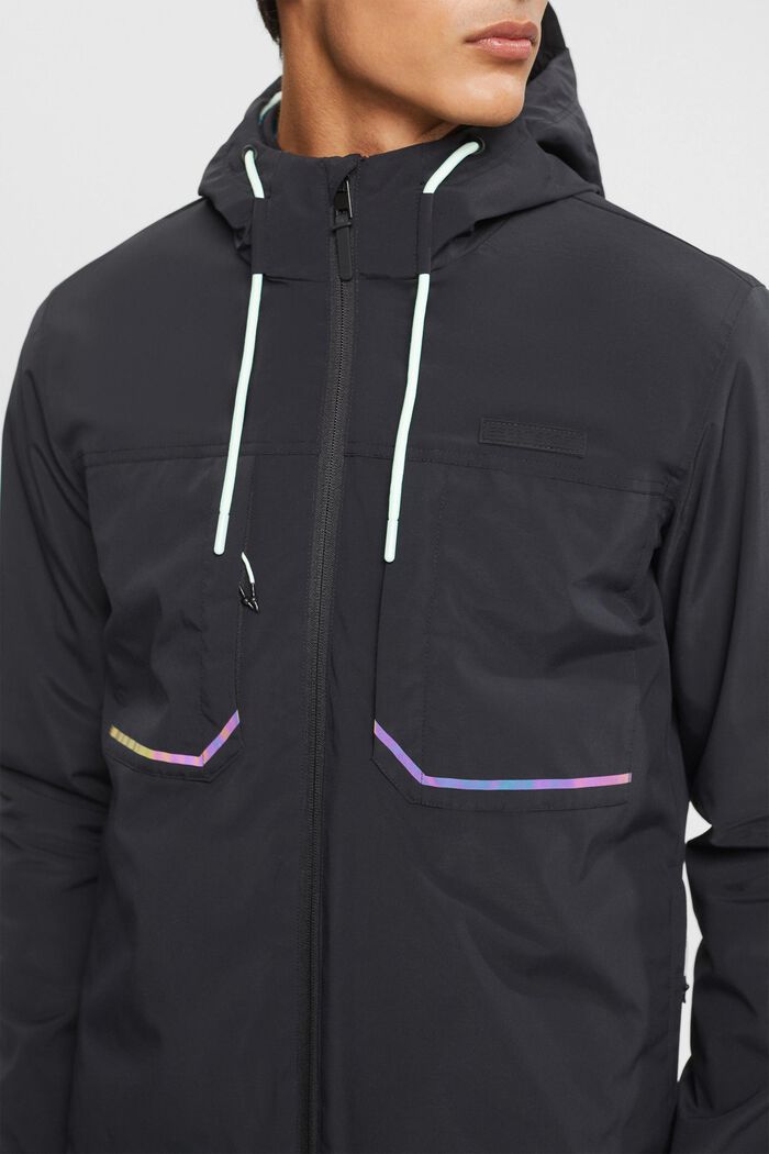 2-in-1 jacket with detachable fleece lining, BLACK, detail image number 2